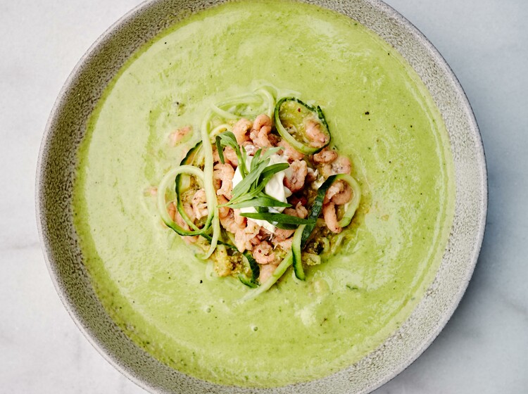 Hollandse komkommer gazpacho