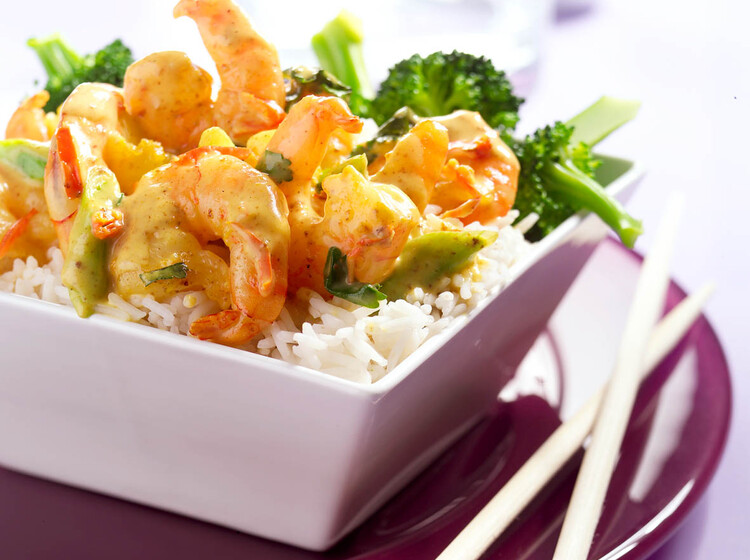 garnalen curry